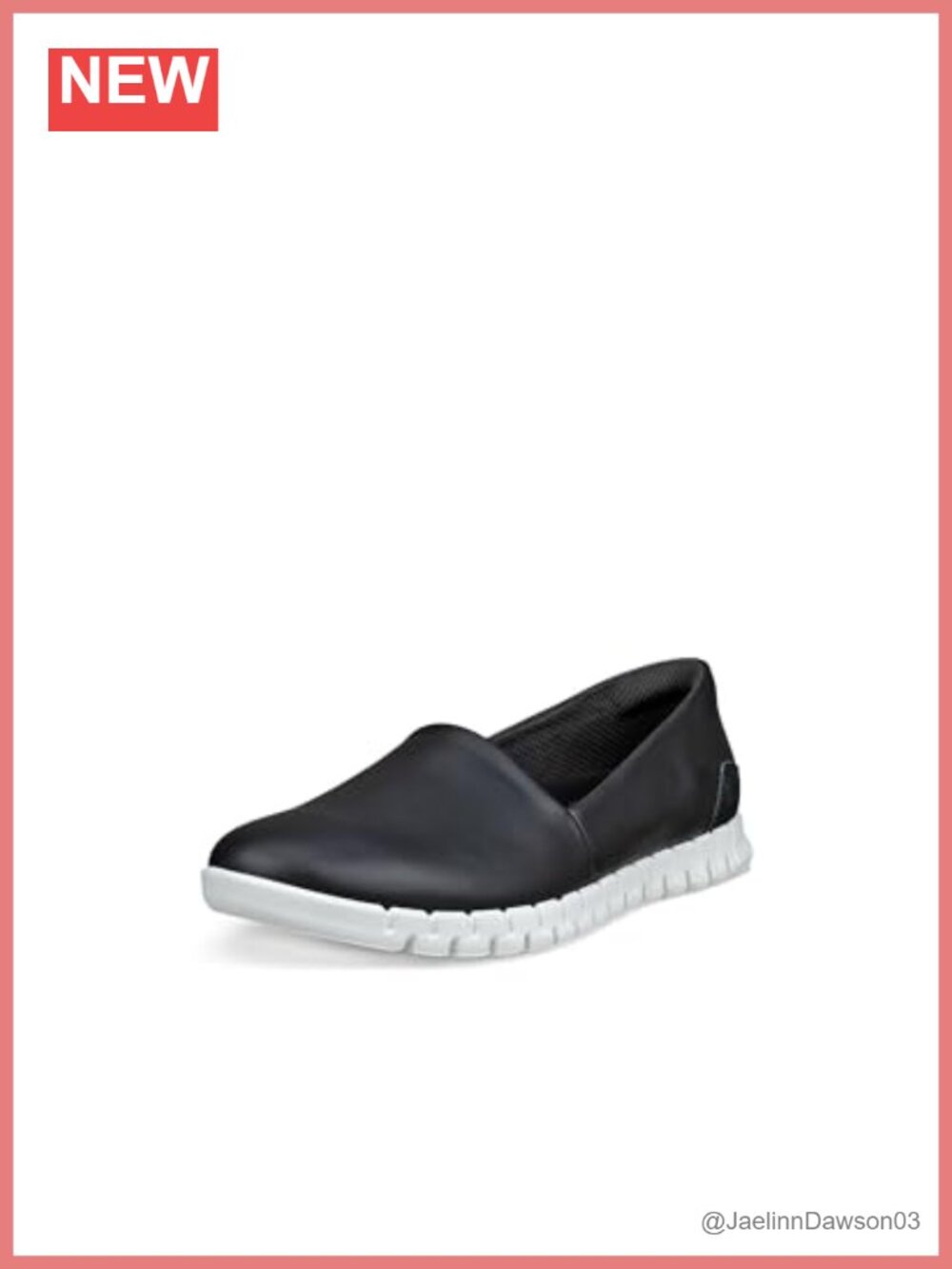 ECCO Espadrille Slip-On Sneakers Elastic Side Leather Comfort Foam